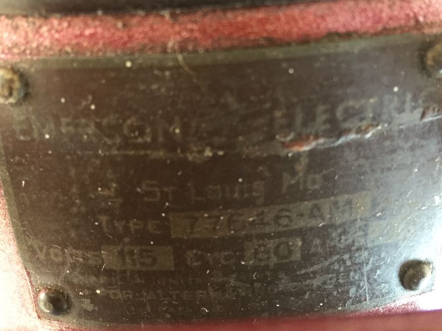 Vintage Industrial Emerson Electric Adjustable Height Pedestal Fan 77646-AM [Photo 16]