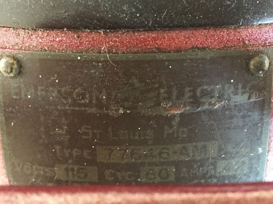 Vintage Industrial Emerson Electric Adjustable Height Pedestal Fan 77646-AM [Photo 14]