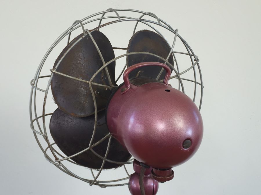 Vintage Industrial Emerson Electric Adjustable Height Pedestal Fan 77646-AM [Photo 17]