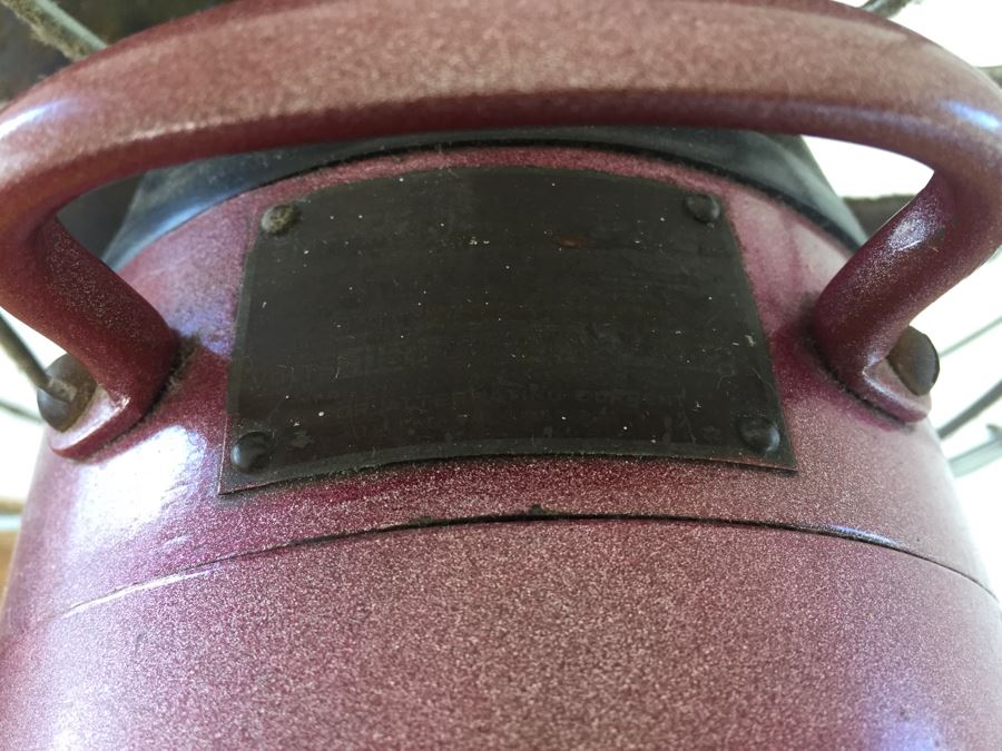 Vintage Industrial Emerson Electric Adjustable Height Pedestal Fan 77646-AM [Photo 11]