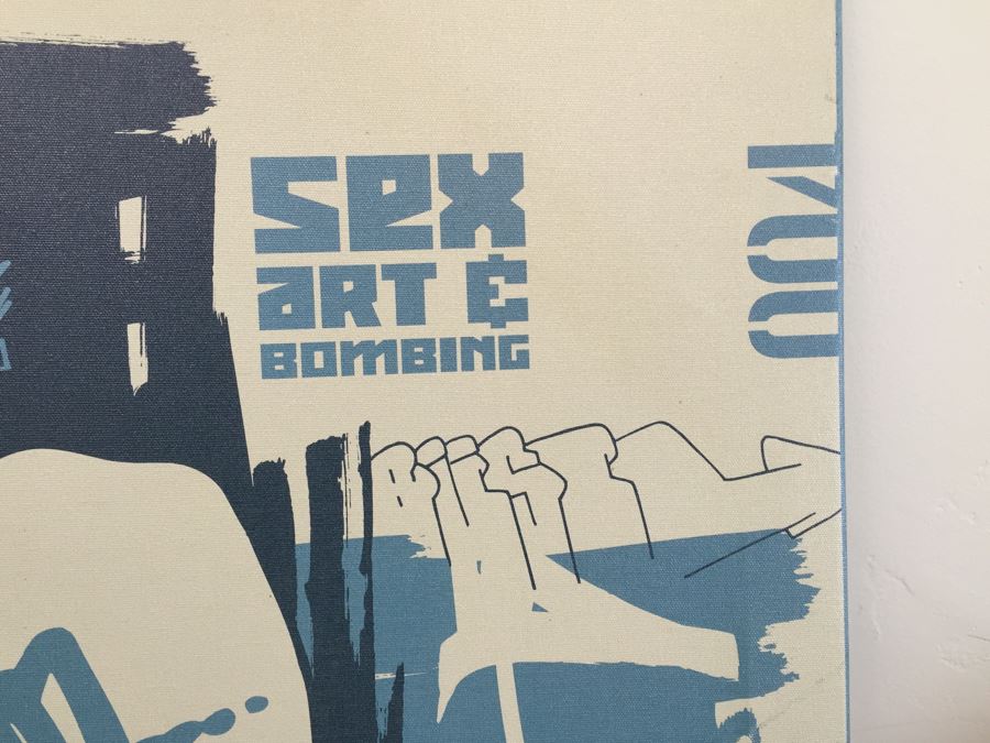 Signed Dave Kinsey Magazine Cover Screen Print Sex Art & Bombing Rare [Photo 9]
