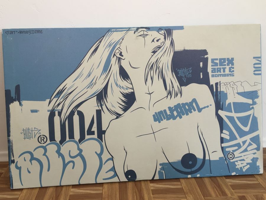Signed Dave Kinsey Magazine Cover Screen Print Sex Art & Bombing Rare [Photo 4]