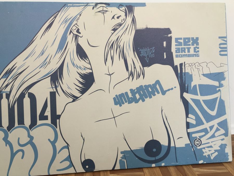 Signed Dave Kinsey Magazine Cover Screen Print Sex Art & Bombing Rare [Photo 6]