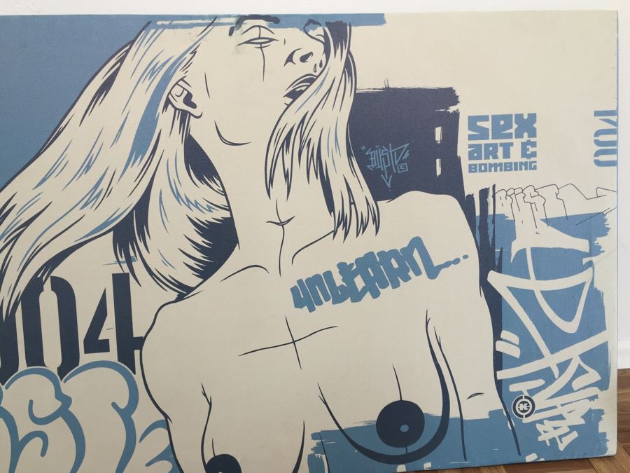 Signed Dave Kinsey Magazine Cover Screen Print Sex Art & Bombing Rare [Photo 5]