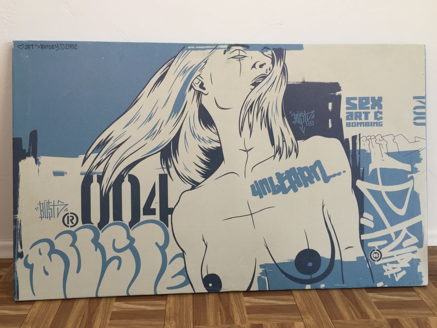 Signed Dave Kinsey Magazine Cover Screen Print Sex Art & Bombing Rare [Photo 3]