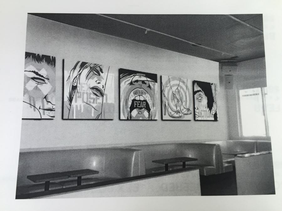 アート・デザイン・音楽 Kinsey / PHOTOGRAPHER Signed Dave Kinsey One-Of-A-Kind Screen Print 4' x 4' Sex