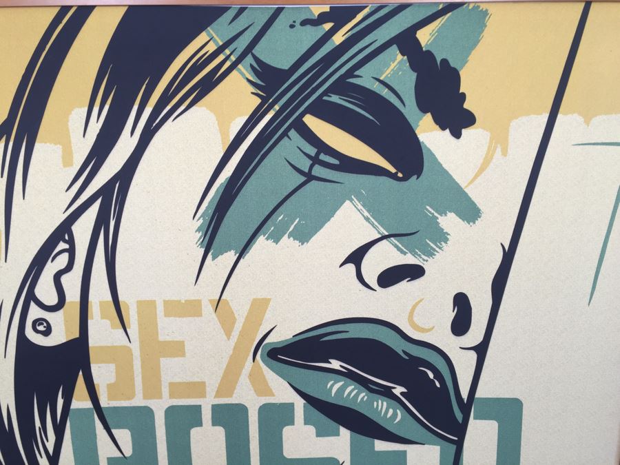 Signed Dave Kinsey One-Of-A-Kind Screen Print 4' x 4' Sex Posed Estimate $850 [Photo 6]