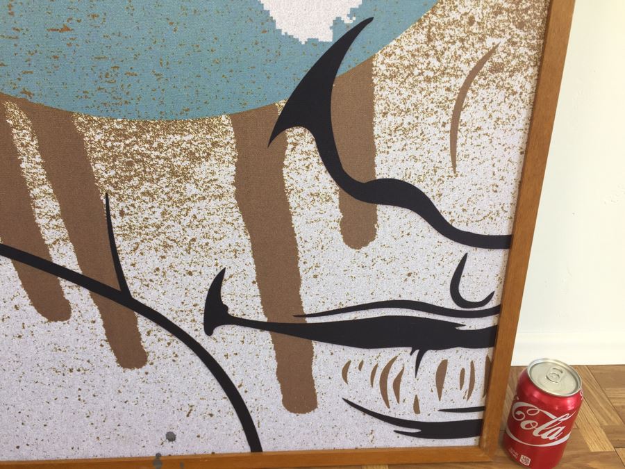 Signed Dave Kinsey One-Of-A-Kind Screen Print 4' x 4' Socially Engineered Estimate $850 [Photo 7]