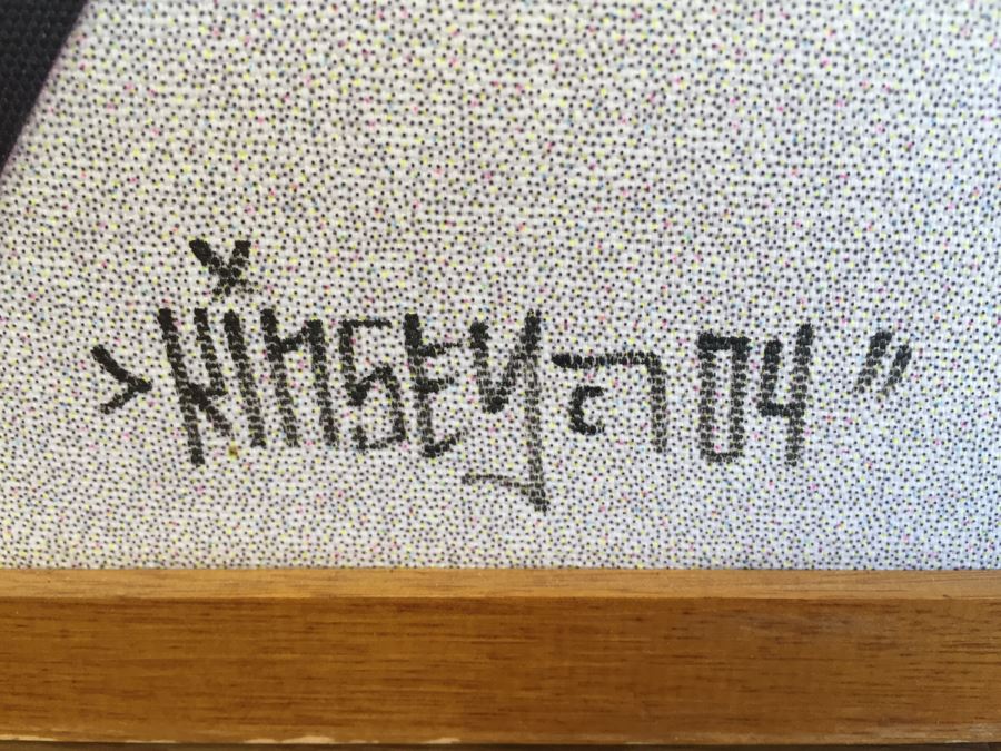 Signed Dave Kinsey One-Of-A-Kind Screen Print 4' x 4' Socially Engineered Estimate $850 [Photo 3]