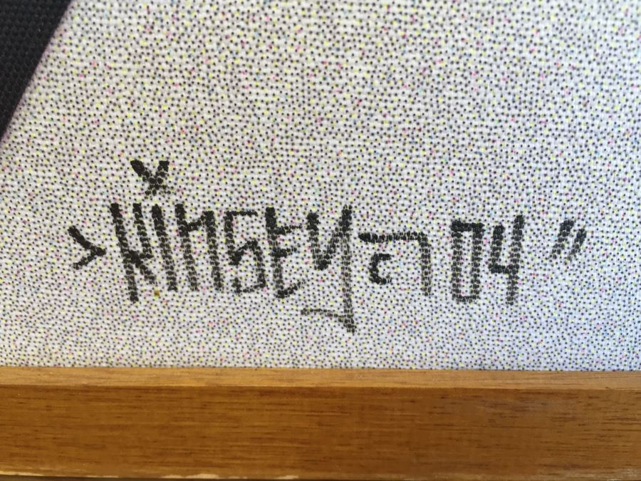 Signed Dave Kinsey One-Of-A-Kind Screen Print 4' x 4' Socially Engineered Estimate $850 [Photo 5]