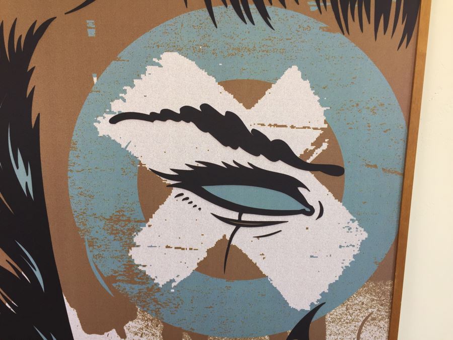 Signed Dave Kinsey One-Of-A-Kind Screen Print 4' x 4' Socially Engineered Estimate $850 [Photo 4]