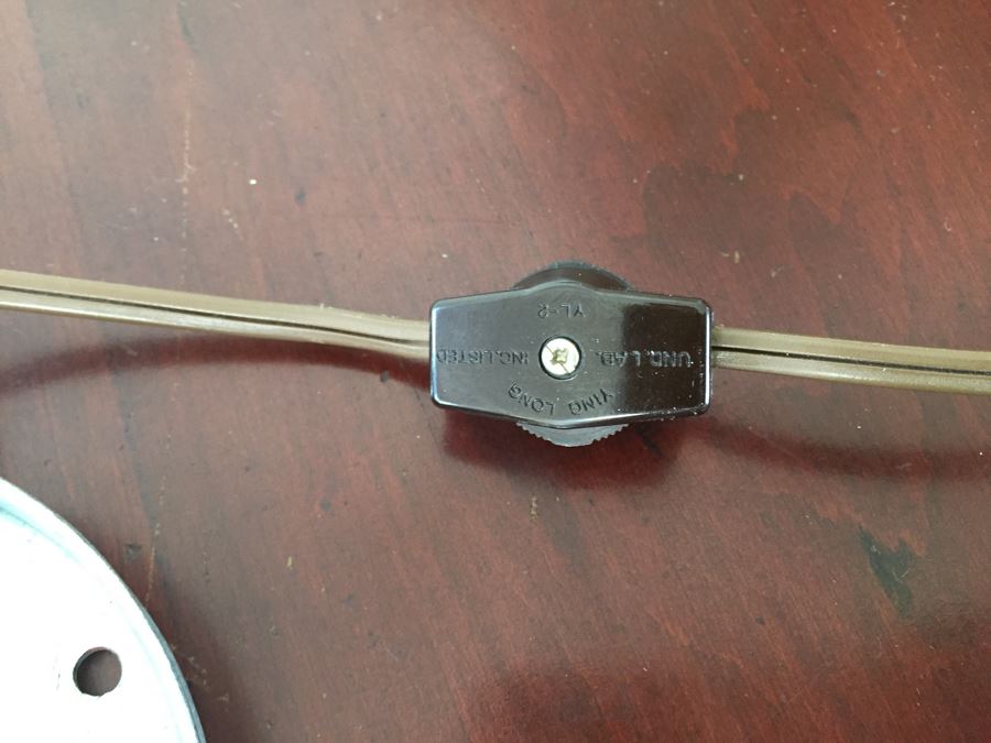 Vintage Hand Painted Glass Light Fixture [Photo 12]