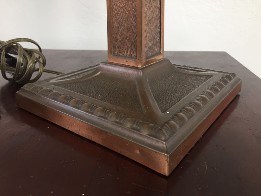 Pair Of Craftsman Table Lamps With Capiz Shades [Photo 3]