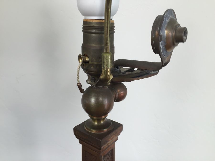 Pair Of Craftsman Table Lamps With Capiz Shades [Photo 13]