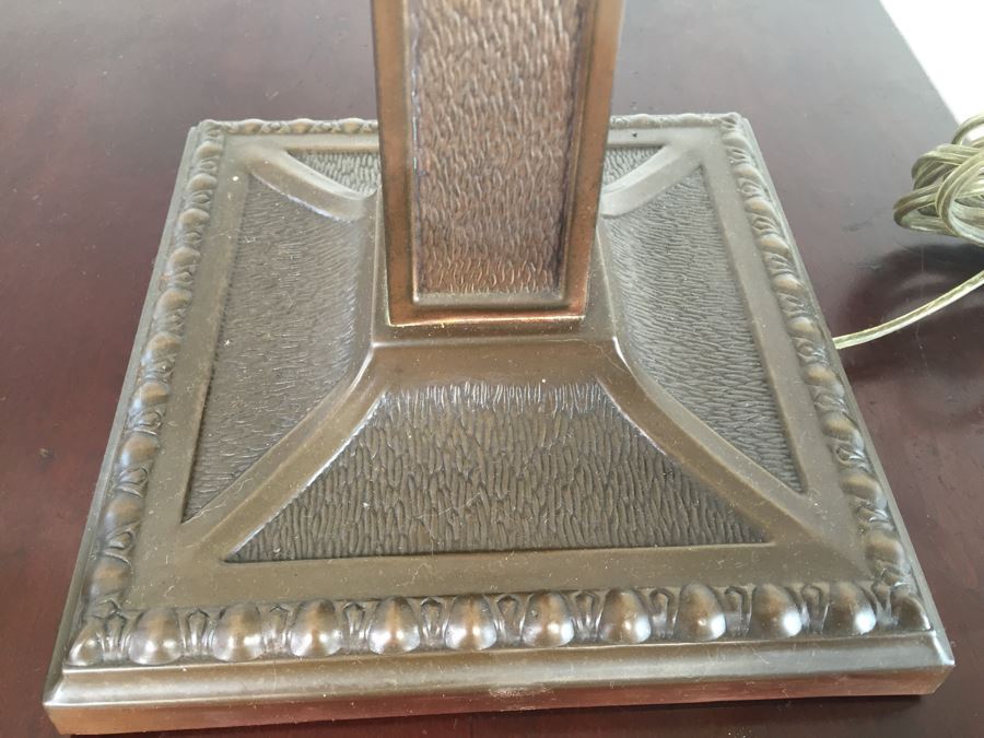 Pair Of Craftsman Table Lamps With Capiz Shades [Photo 6]