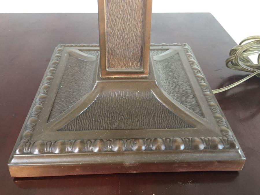 Pair Of Craftsman Table Lamps With Capiz Shades [Photo 5]