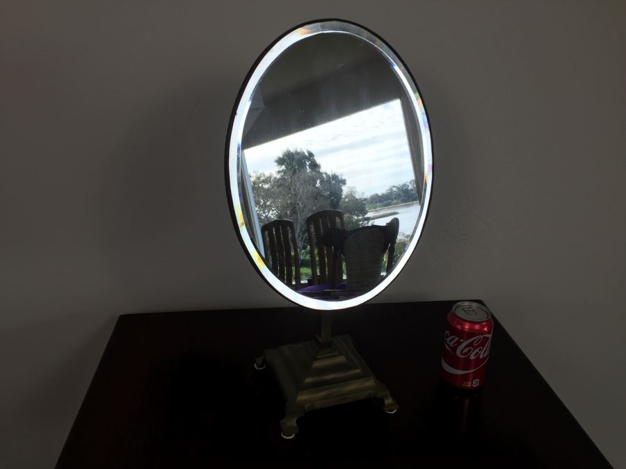 Vintage Adjustable Brass Vanity Table Mirror [Photo 5]