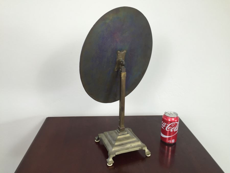 Vintage Adjustable Brass Vanity Table Mirror [Photo 7]