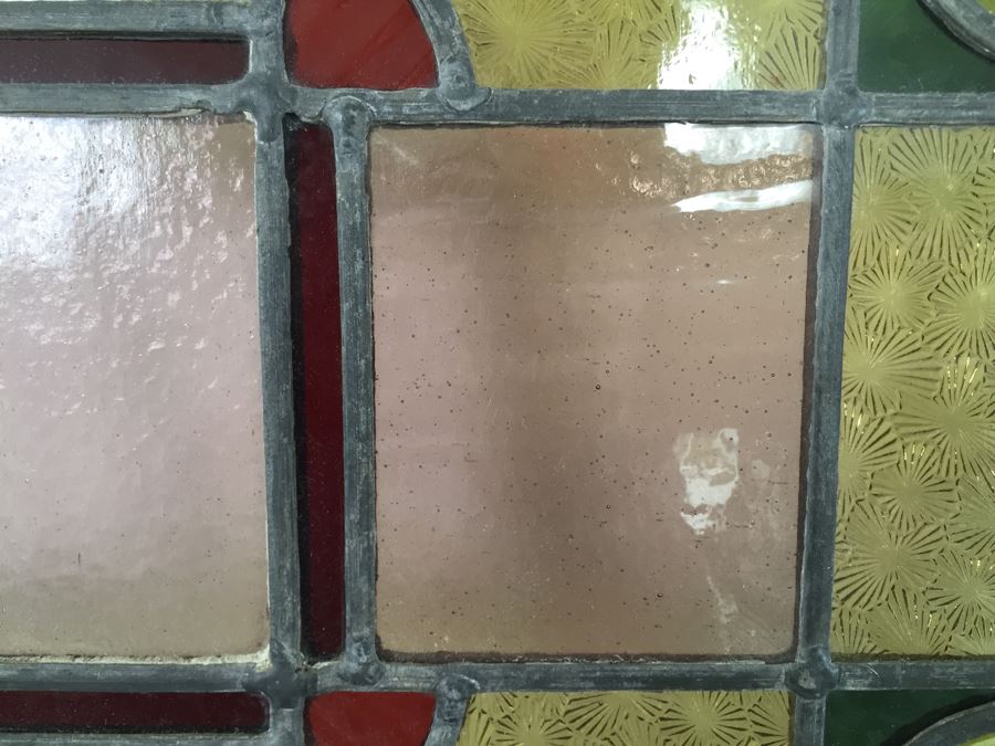 Vintage Framed Stained Art Glass Window [Photo 10]