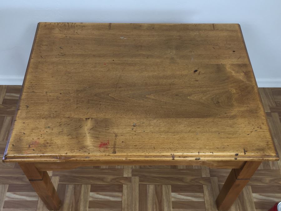 Vintage Wooden Side Table [Photo 6]