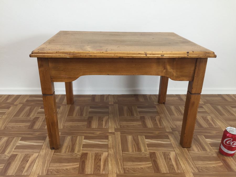 Vintage Wooden Side Table [Photo 4]