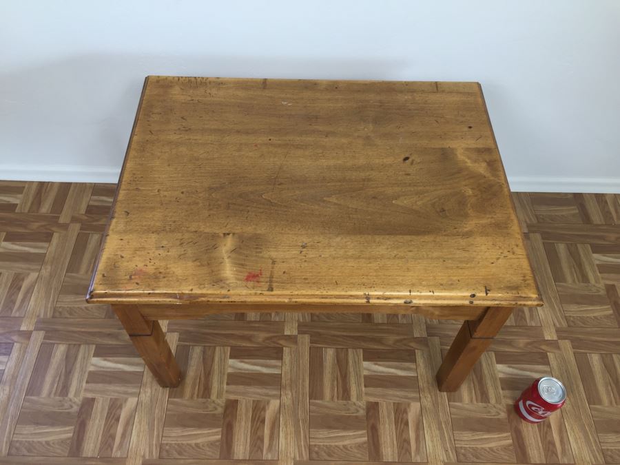 Vintage Wooden Side Table [Photo 5]