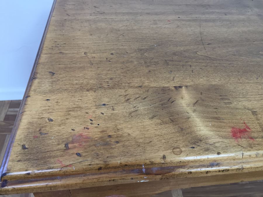 Vintage Wooden Side Table [Photo 3]