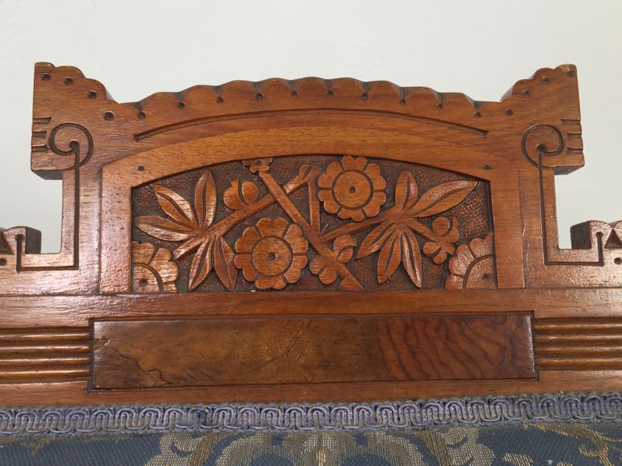 Stunning Eastlake Wooden Platform Rocker Rocking Chair With Detailed Wood Carvings [Photo 26]