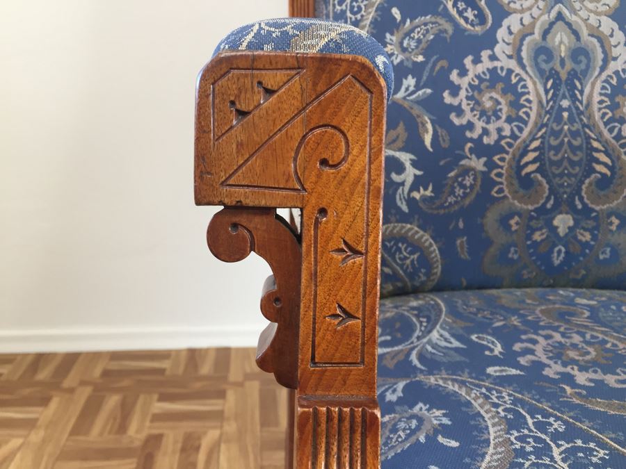 Stunning Eastlake Wooden Platform Rocker Rocking Chair With Detailed Wood Carvings [Photo 23]
