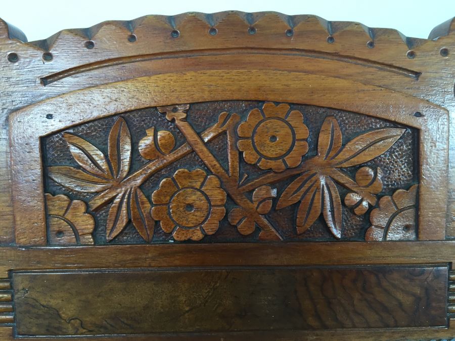 Stunning Eastlake Wooden Platform Rocker Rocking Chair With Detailed Wood Carvings [Photo 25]