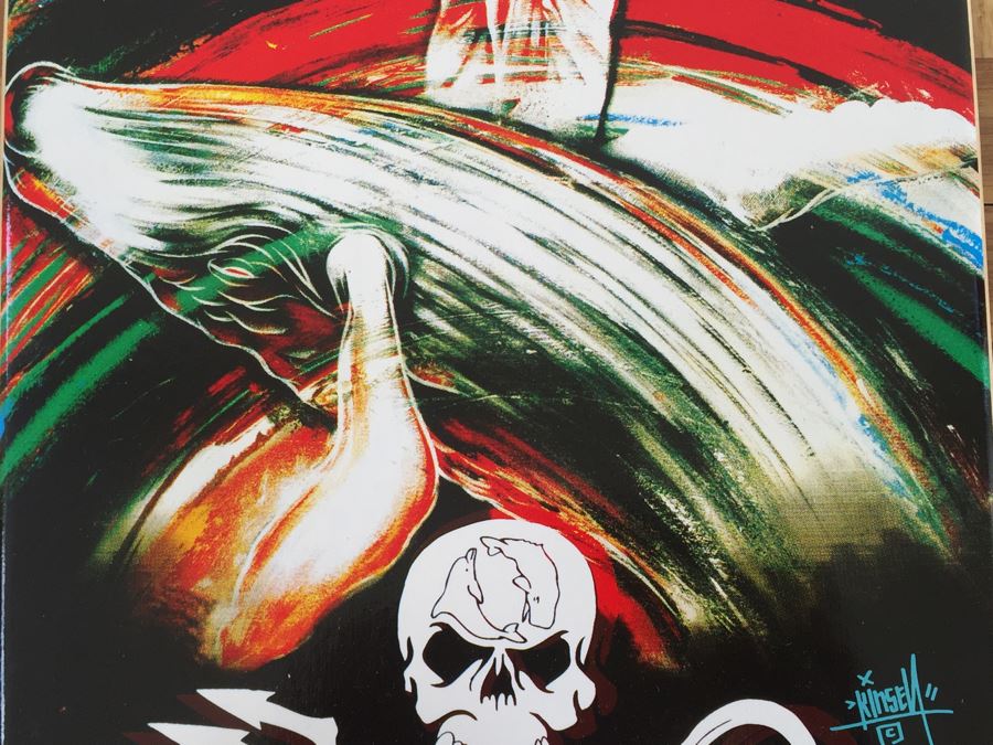 Rare Hand Signed Dave Kinsey Extinction Is Forever Sea Shepherd Anti-Whaling Fundraising Awareness Sector 9 Skateboard [Photo 18]