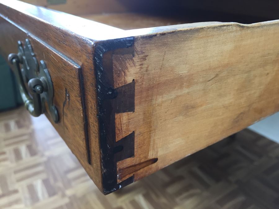 Vintage Solid Wood Desk By Hale Desk Co New York [Photo 9]