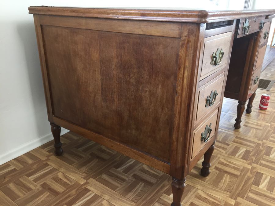 Vintage Solid Wood Desk By Hale Desk Co New York [Photo 16]