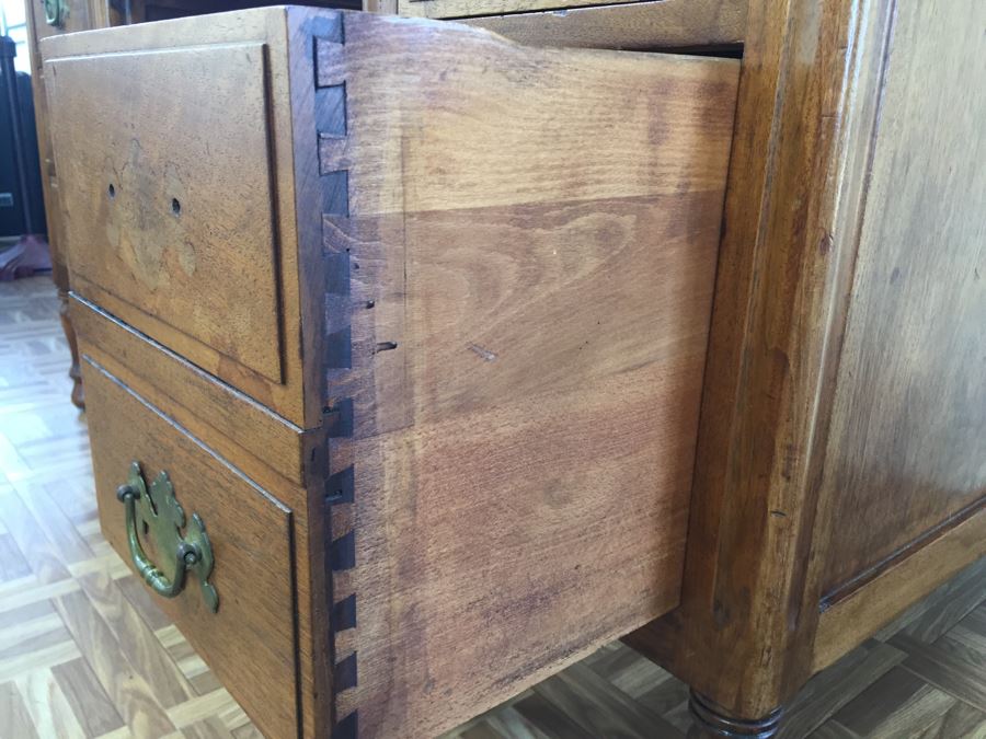 Vintage Solid Wood Desk By Hale Desk Co New York [Photo 10]