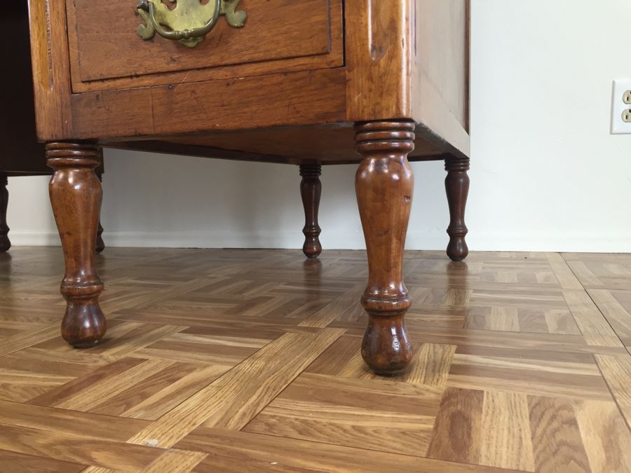 Vintage Solid Wood Desk By Hale Desk Co New York [Photo 20]