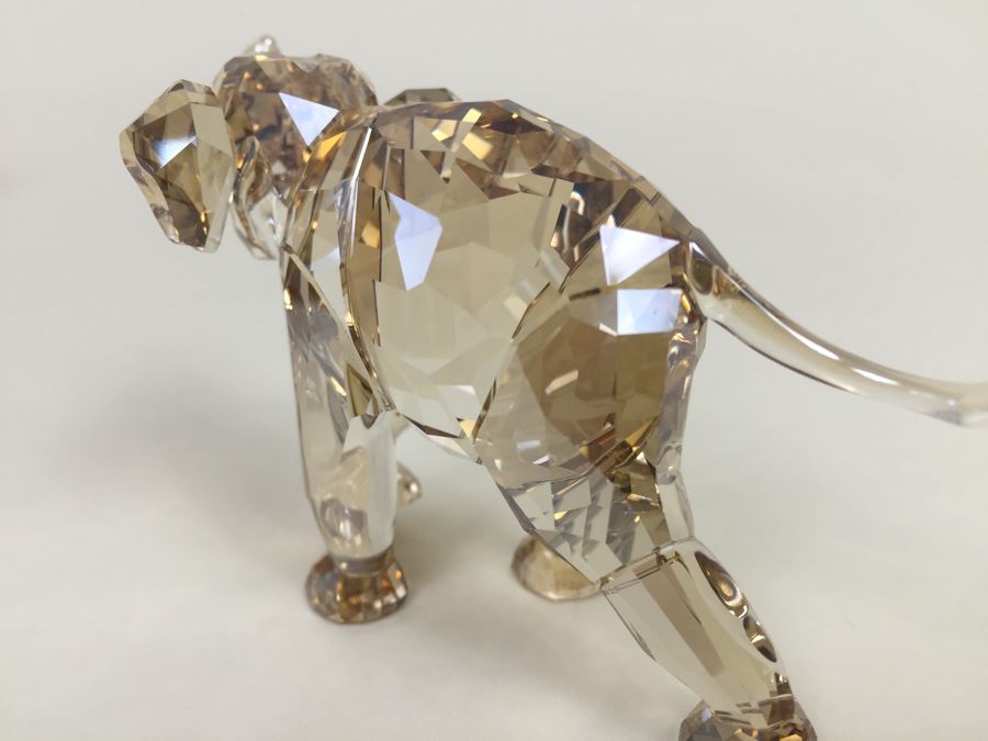 Swarovski Crystal Society SCS 2013 Young Baby Elephant Cub Gold With Original Box [Photo 14]