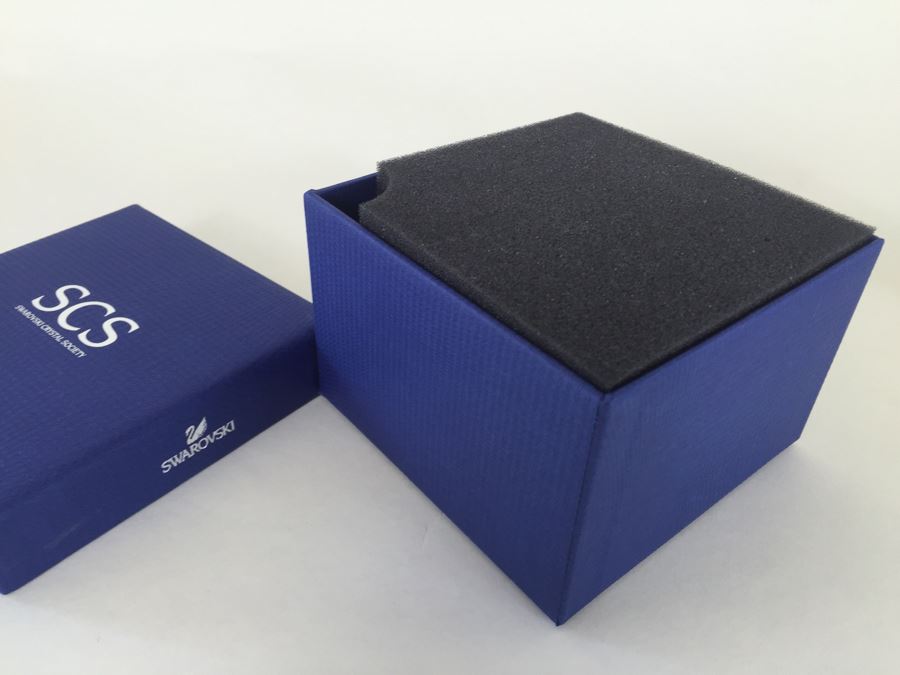 Swarovski Crystal Society SCS 2013 Young Baby Elephant Cub Gold With Original Box [Photo 6]