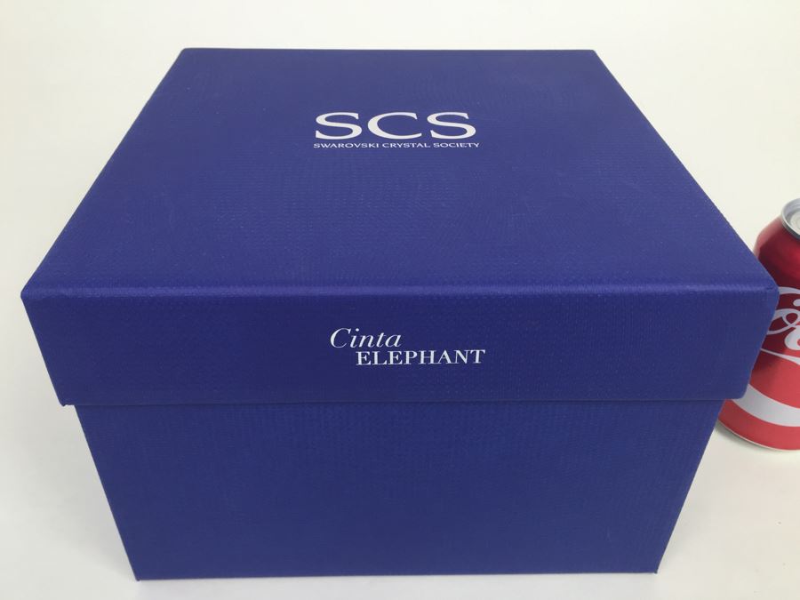 Swarovski Crystal Society SCS 2013 Elephant CINTA With Original Box And COA Retails $570 [Photo 1]
