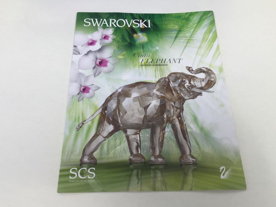 Swarovski Crystal Society SCS 2013 Elephant CINTA With Original Box And COA Retails $570 [Photo 7]