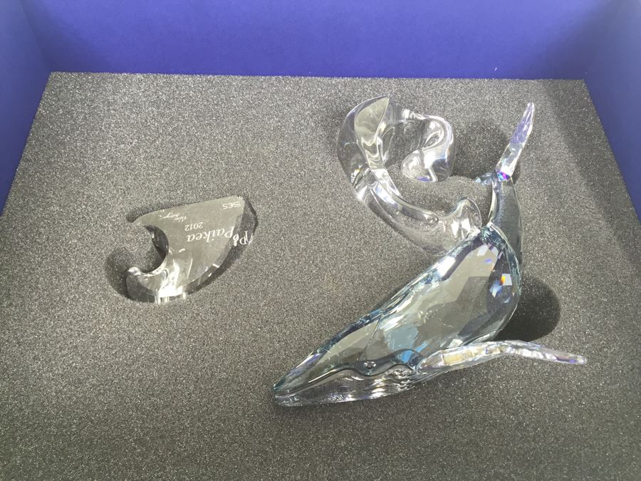 Swarovski Crystal Society SCS 2012 Paikea Whale With Original Box Retails $530 [Photo 13]
