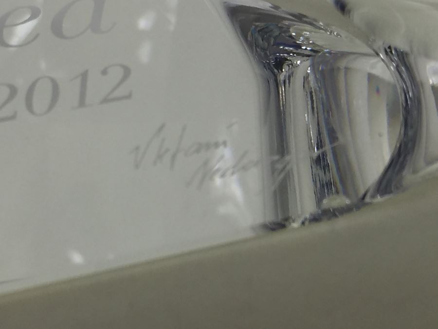 Swarovski Crystal Society SCS 2012 Paikea Whale With Original Box Retails $530 [Photo 31]