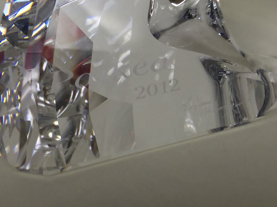 Swarovski Crystal Society SCS 2012 Paikea Whale With Original Box Retails $530 [Photo 30]