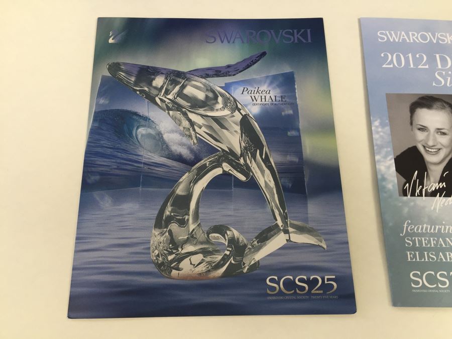 Swarovski Crystal Society SCS 2012 Paikea Whale With Original Box Retails $530 [Photo 8]