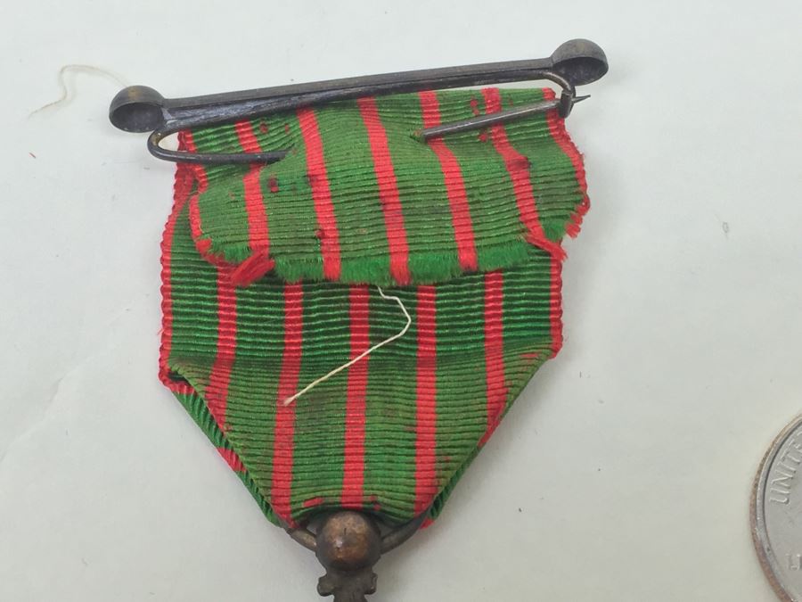 French War Cross - Croix De Guerre 1914-1918 Medal Marked Republique Francaise 1914 1918 With Ribbon [Photo 10]