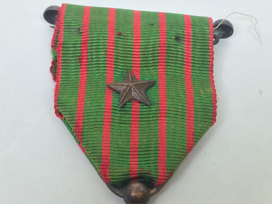 French War Cross - Croix De Guerre 1914-1918 Medal Marked Republique Francaise 1914 1918 With Ribbon [Photo 7]