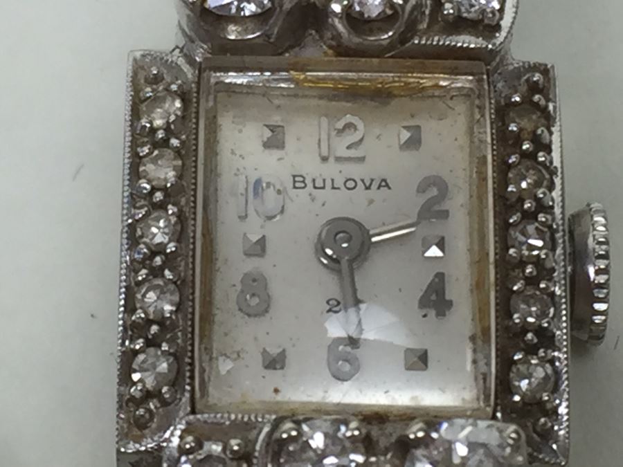 14K Gold Women's Bulova Watch With 26 Diamonds 022604 13.42g - Watch Band Is Gold Filled [Photo 20]