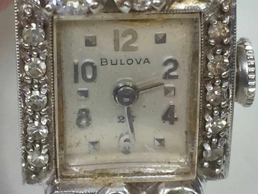 14K Gold Women's Bulova Watch With 26 Diamonds 022604 13.42g - Watch Band Is Gold Filled [Photo 21]