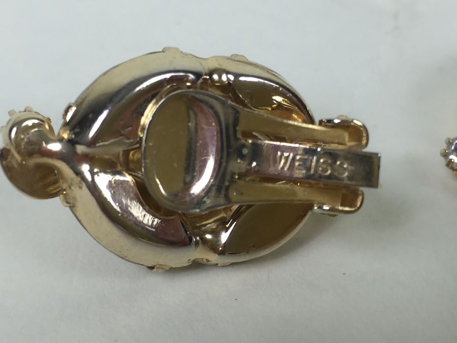 Signed WEISS Rhinestone Jewelry Lot [Photo 10]