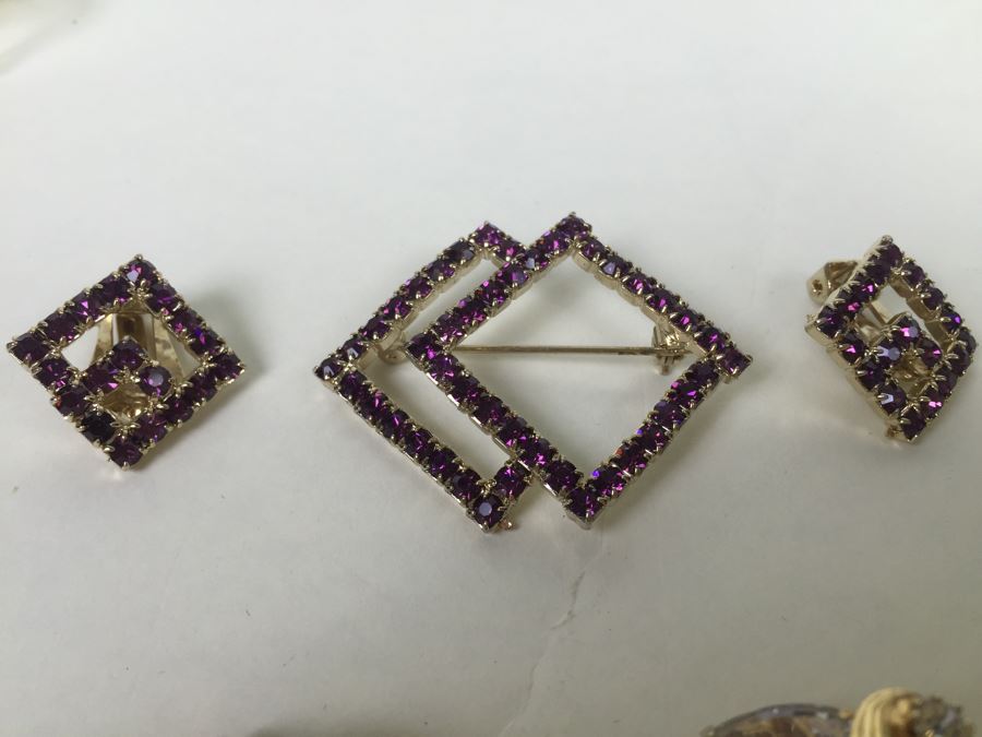 Signed WEISS Rhinestone Jewelry Lot [Photo 7]