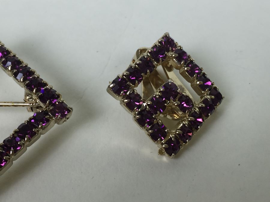 Signed WEISS Rhinestone Jewelry Lot [Photo 9]